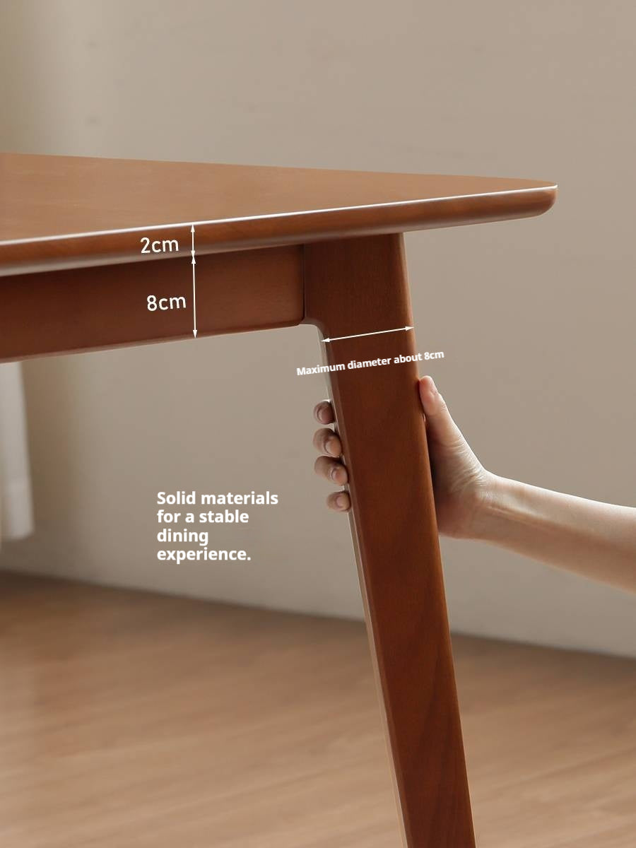 Tulipwood Solid Wood Retro Dining Table