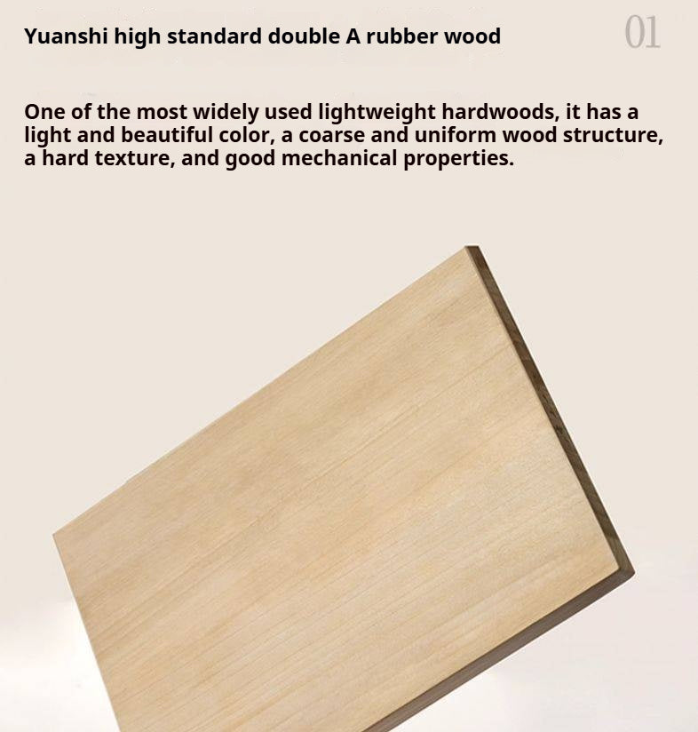 Solid Rubberwood Modern Drawer Chest