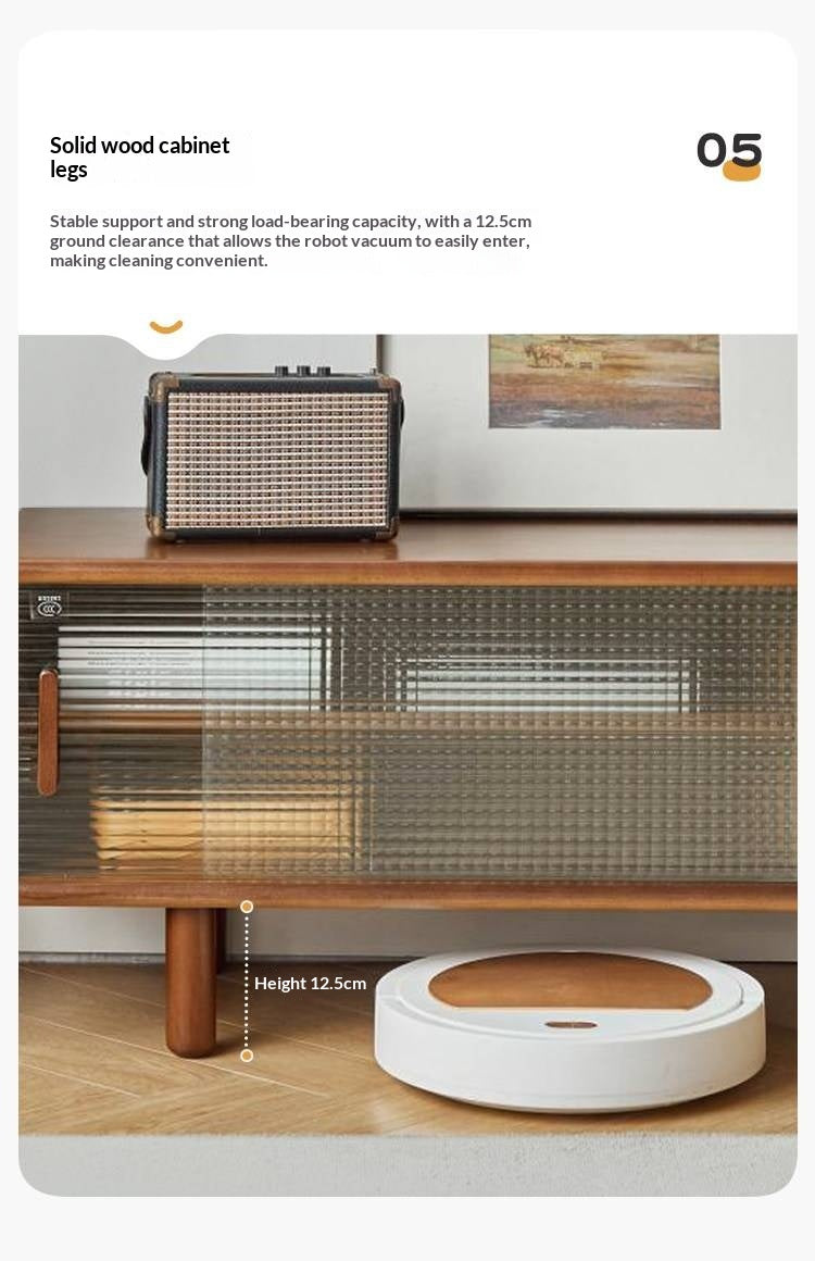 Beech Solid Wood Large TV Cabinet.