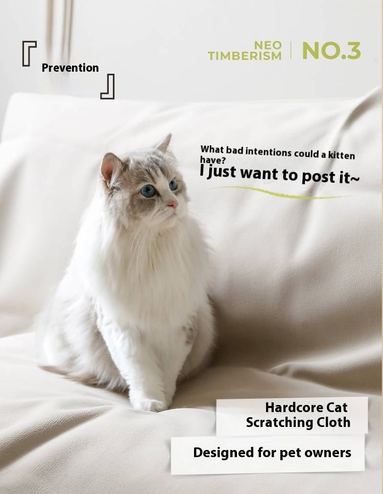 High backrest cat scratching cloth sofa