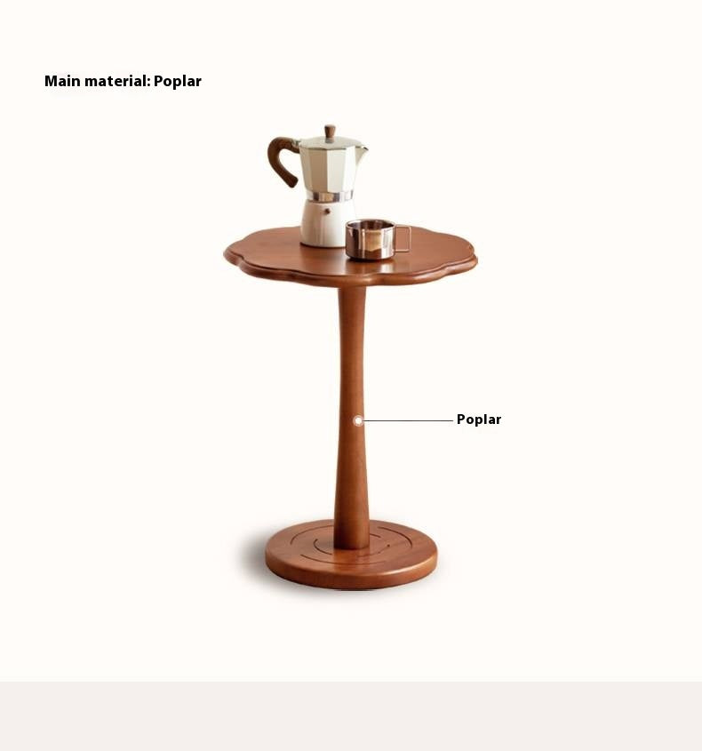 Poplar Solid Wood French Side Table