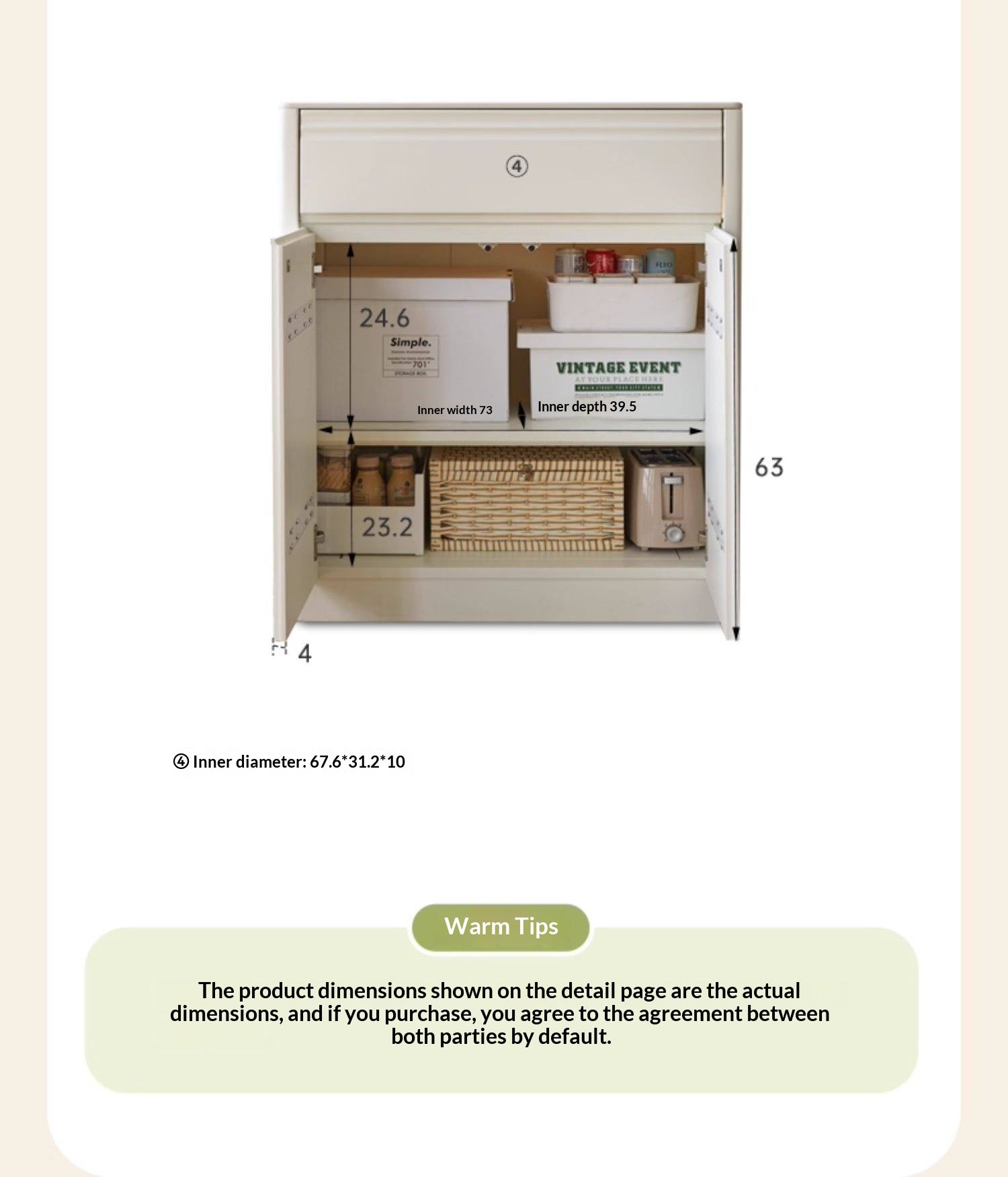 Solid Rubberwood Cream-Style Extendable White Slab Island