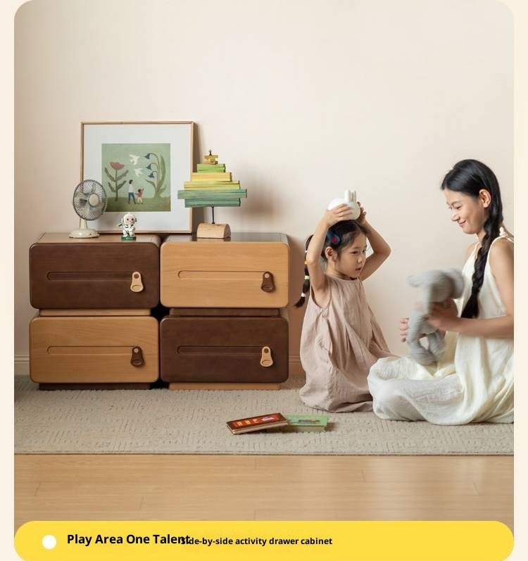 Beech Solid Wood Children's Chest of Drawers