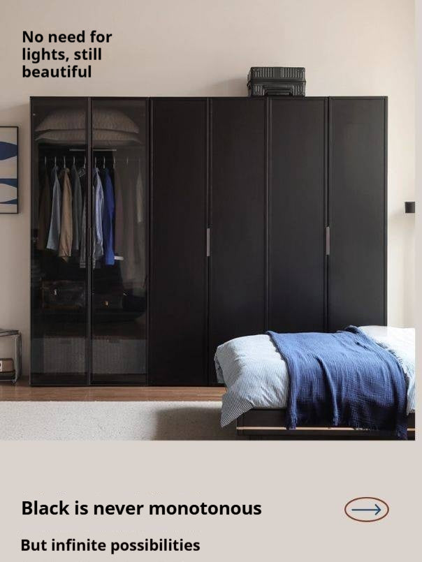 Pine Solid Wood Wardrobe Modern Simple