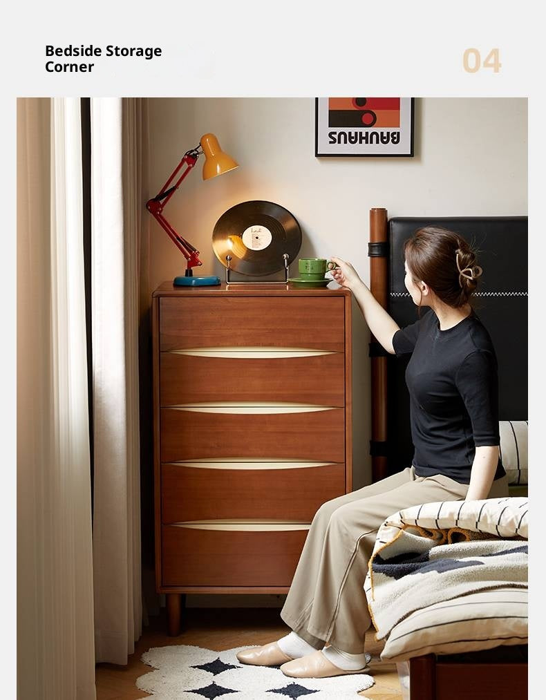 Poplar Solid Wood Vintage Style Drawer Chest