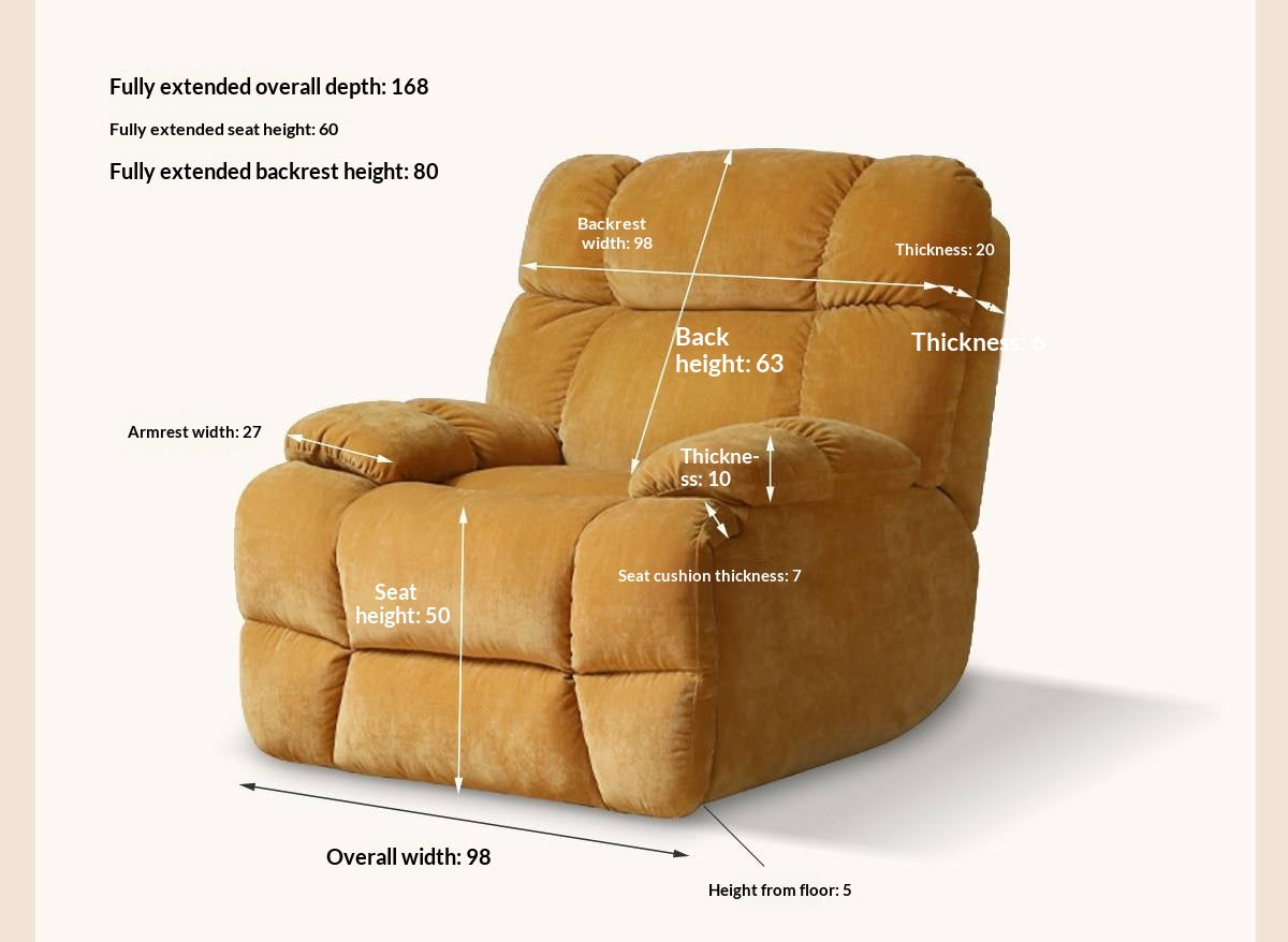 Oversized Plush Recliner Chair