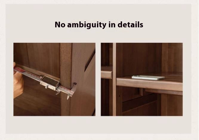 Golden Sandalwood Solid Wood Wardrobe