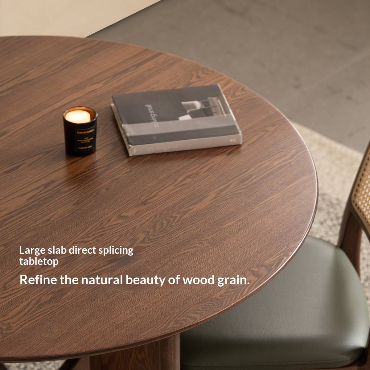 Ash Solid Wood Round Dining Table