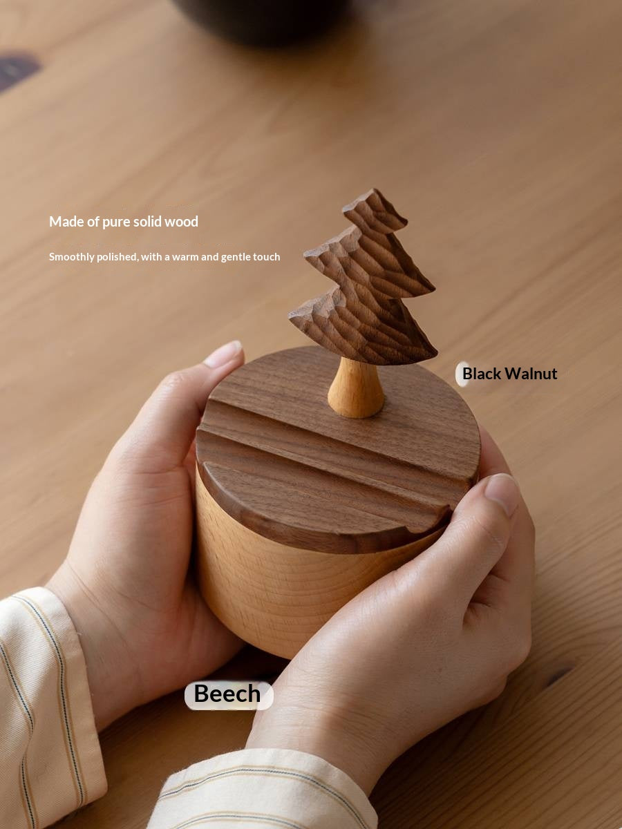 Black Walnut, Beech Solid Wood Phone Stand