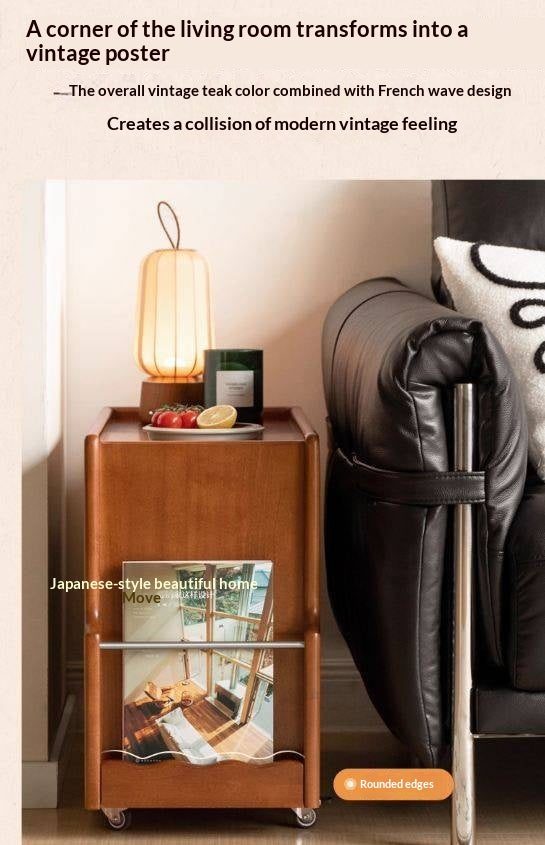 Oak, Poplar, Black Walnut Solid Wood Ancient Style Side Table