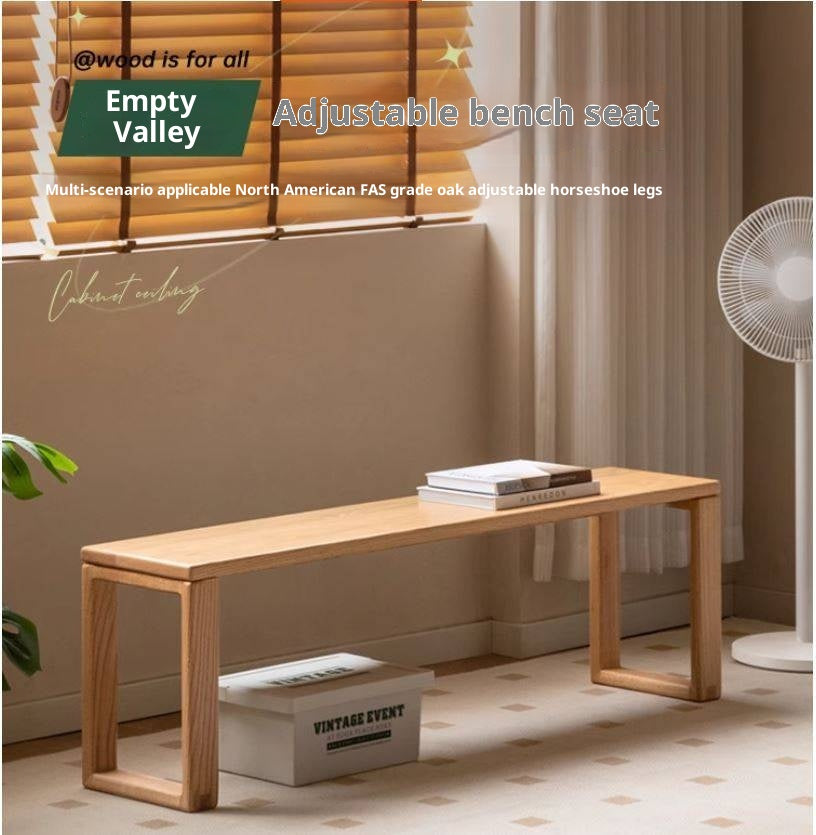 Ash, Oak, Cherry, Beech Solid Wood Long Bed end Bench