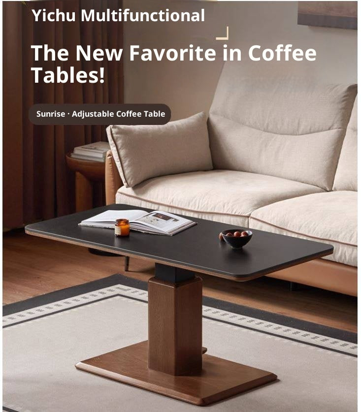 Oak Solid Wood Lifting Coffee Table