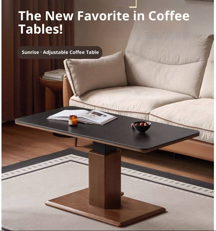 Oak Solid Wood Lifting Coffee Table