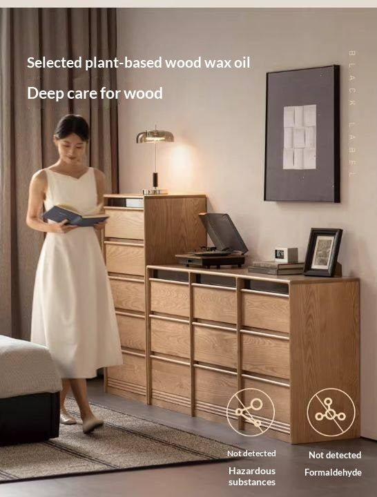 Ash Solid Wood Modern Chest of Drawers