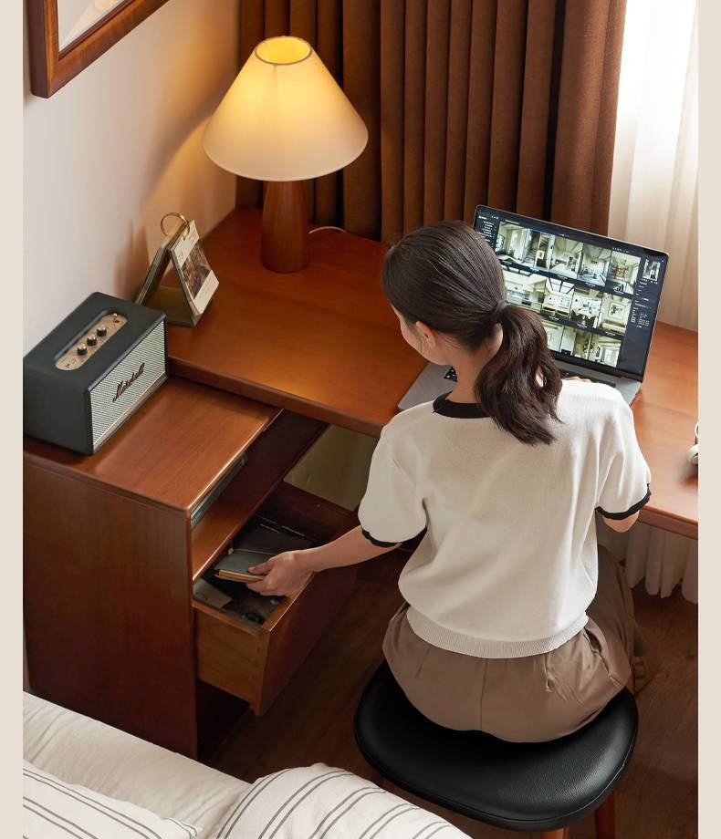 Poplar Solid Wood Antique Style Office Desk