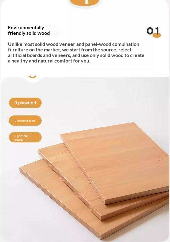 Pine Solid Wood Vanity Table Cream Style.