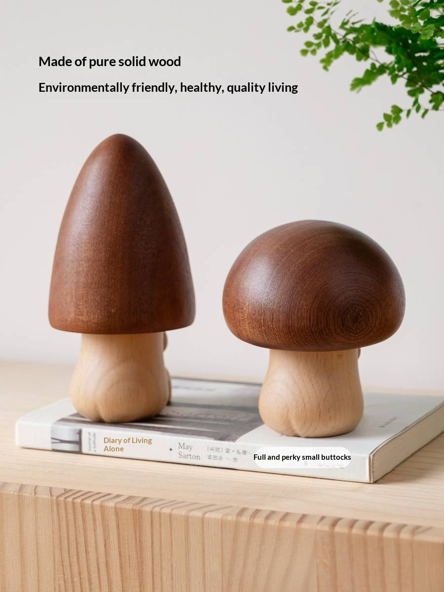 Beech Solid Wood Magic Mushroom Music Box