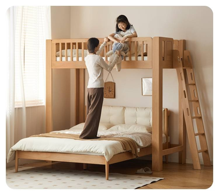 Beech Solid Wood Children's Loft Bed