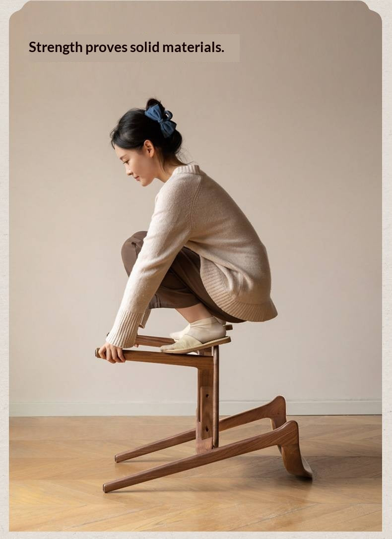 Black Walnut, Ash Solid Wood Dining Chair