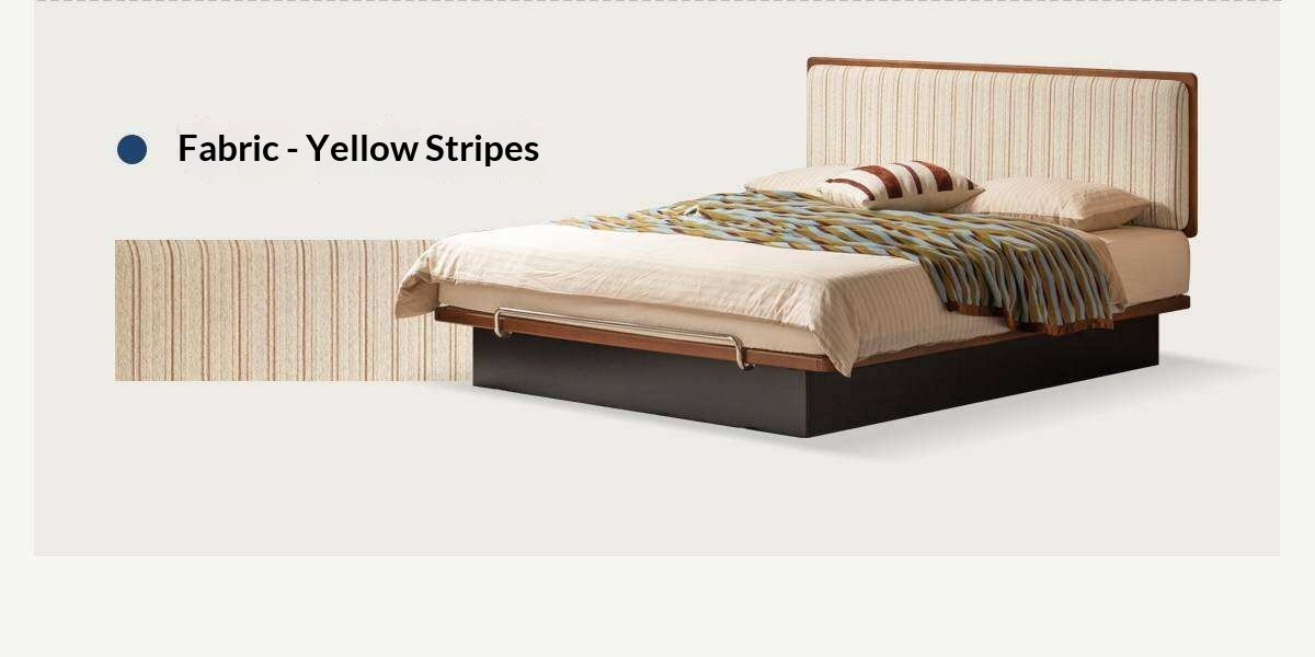 Poplar Solid Wood Channel Tufted Platform Bed with Gas Lift Storage