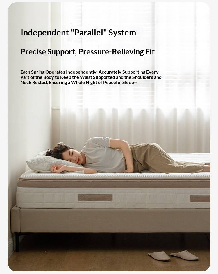 Zero-Glue Adjustable Spring Latex Mattress — Thick and Anti-Mite Support