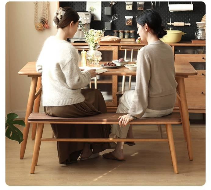 Cherry Solid Wood Long Bench