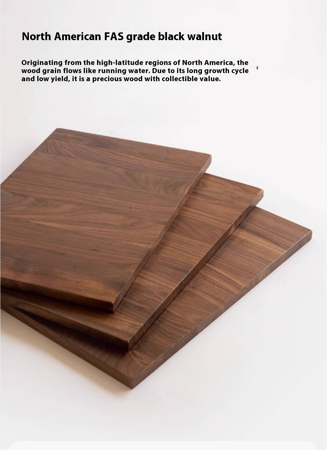 Black Walnut Solid Wood Italian Light Luxury Drawer