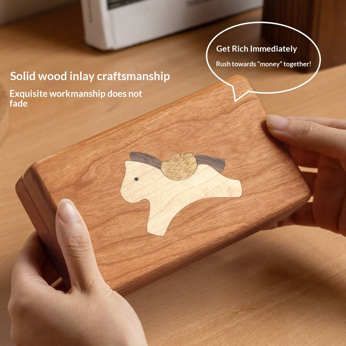 Black walnut, Cherry Solid Wood Handmade Jewelry Box