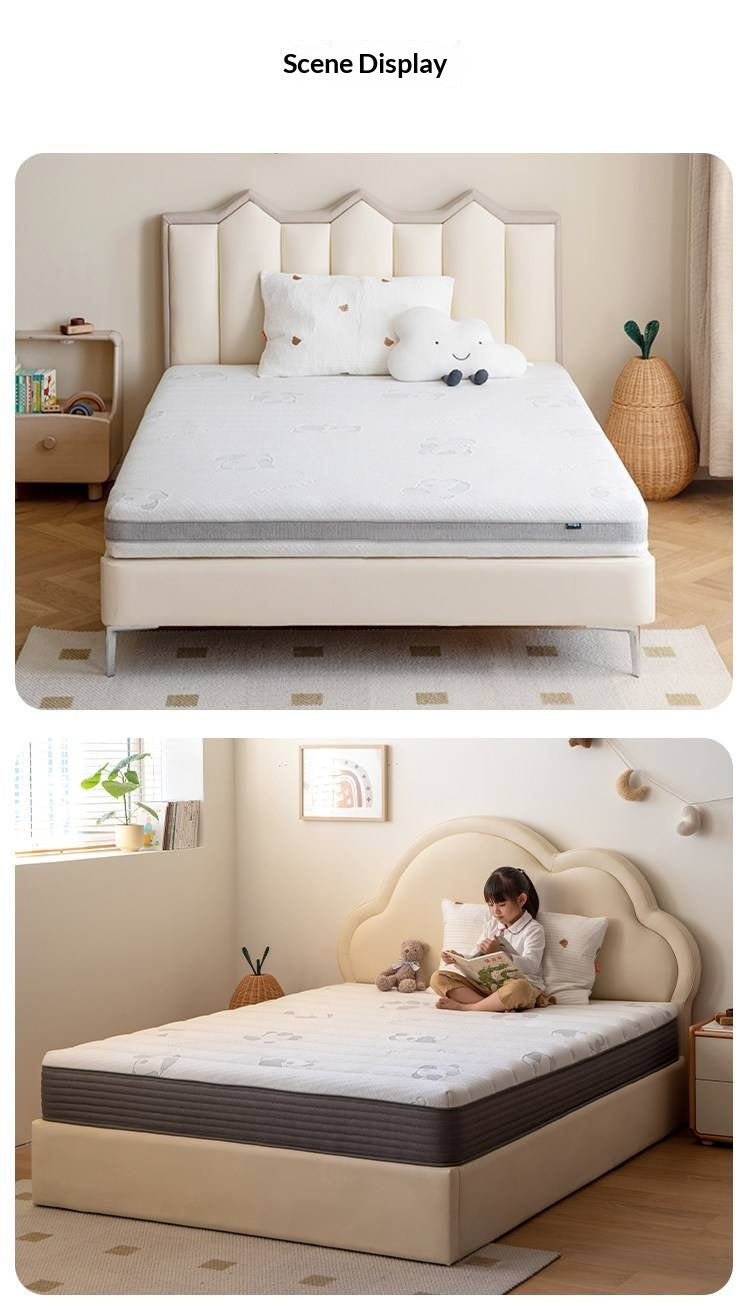Children's Eco-Friendly Glue-Free Mattress — Panda Jute Spring, Coconut Fiber, Double Latex