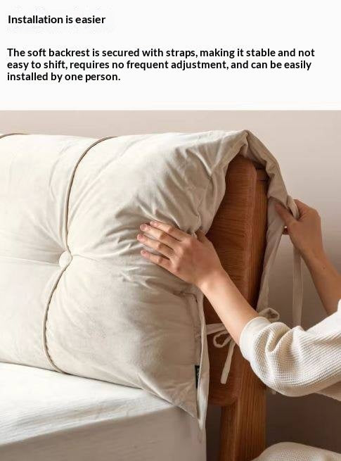 Modern Minimalist Headboard Pillow with Large Backrest