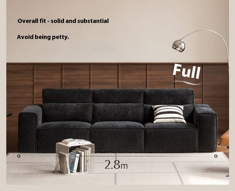 Fabric Modern Style chenille tofu block Sofa.