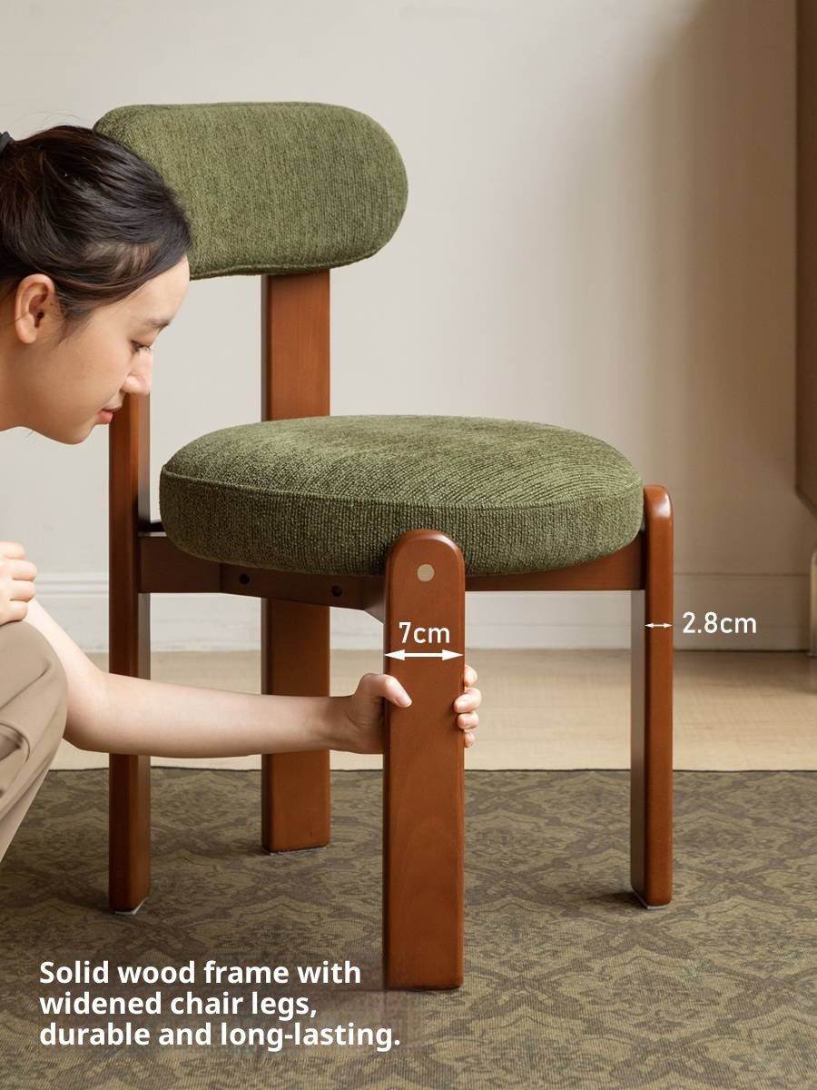 Set 4pcs Beech, Rubberwood, Black Walnut, Cherry Solid Wood French Antique Style Chair