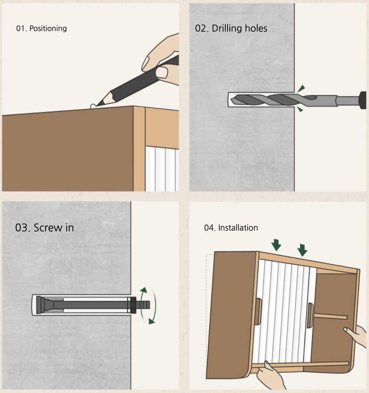 Poplar Solid Wood American Retro dish rack storage cup holder