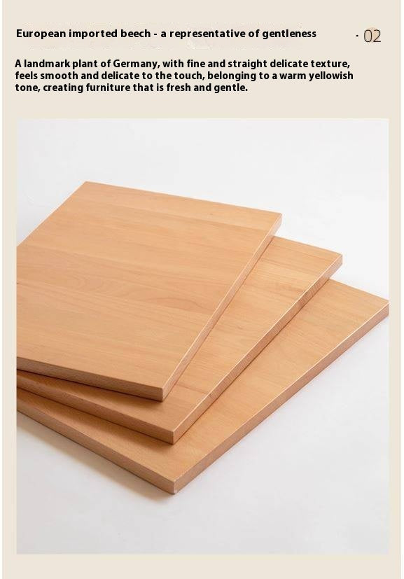 Set 4 pcs Beech Solid Wood Retro Style Dining Chair