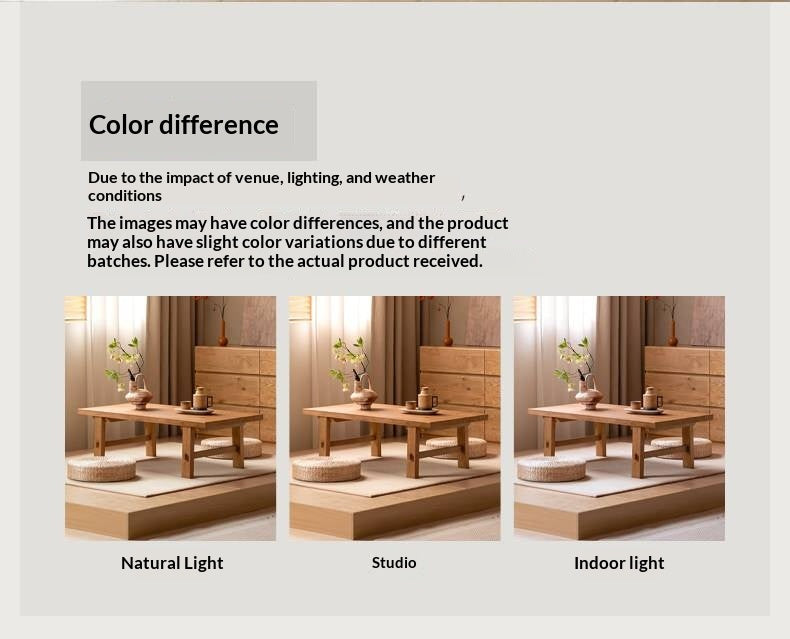 Elm Solid Wood Strange Silence Wind Style Coffee Table