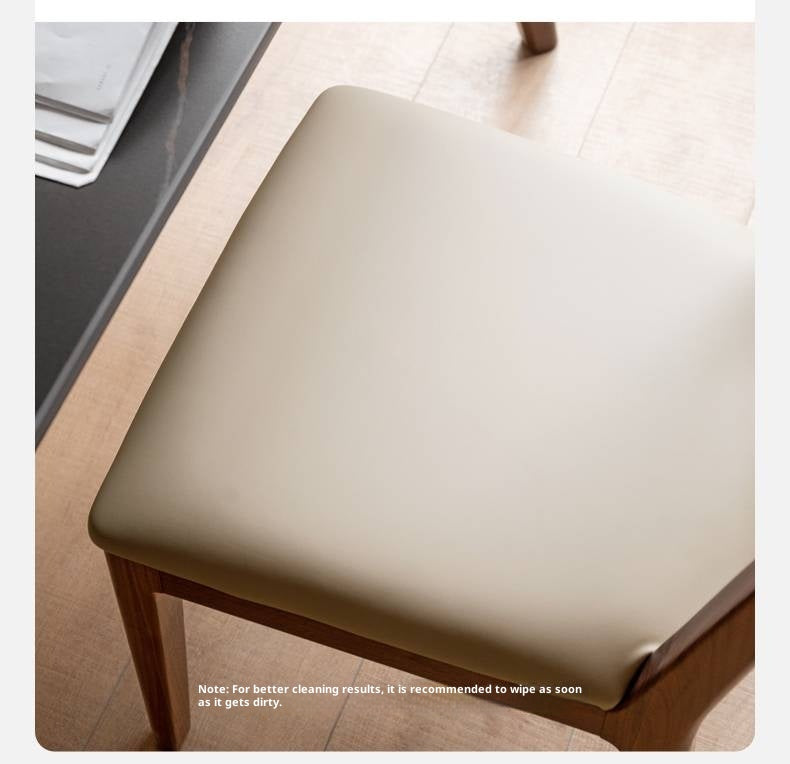 Set 4 pcs Black Walnut, Oak, Solid Rubberwood Dining Soft Chair