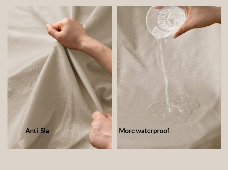 Black Walnut Solid Wood Italian Luxury Leather Bed