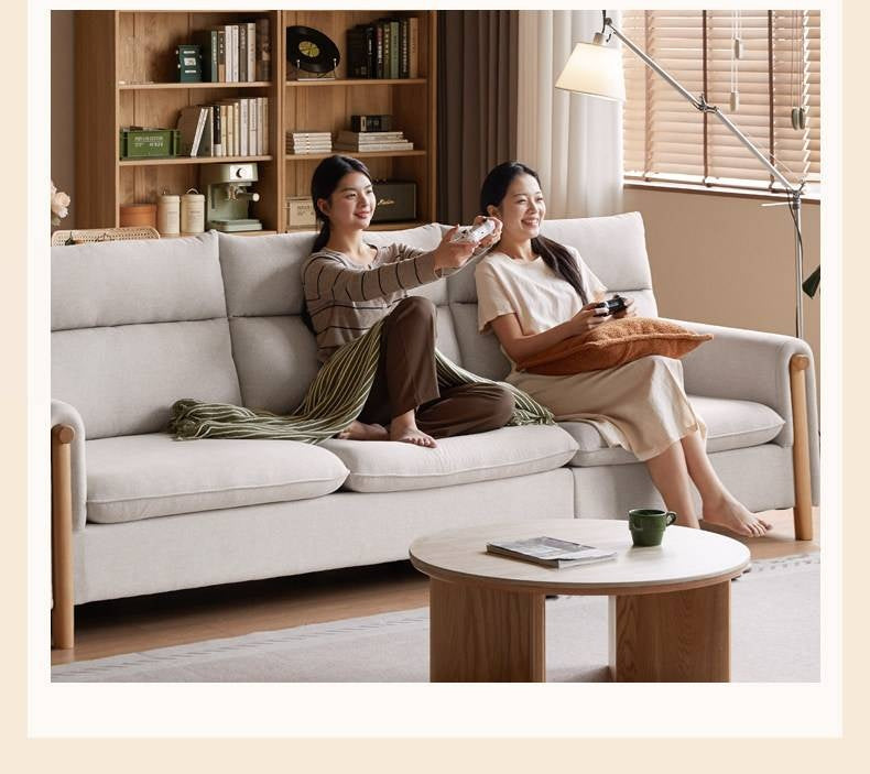 Fabric Contemporary Sectional Sofa with Relaxed Seating