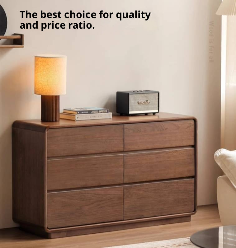 Sandalwood Solid Wood Modern Chest of Drawers