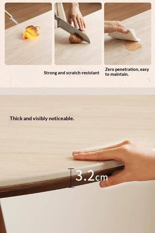 Black Walnut Solid Wood Round Slab Dining Table