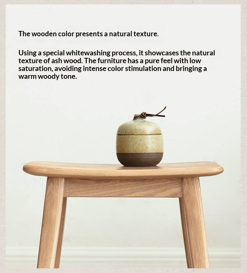 Oak, Ash Solid Wood Modern Vanity Table