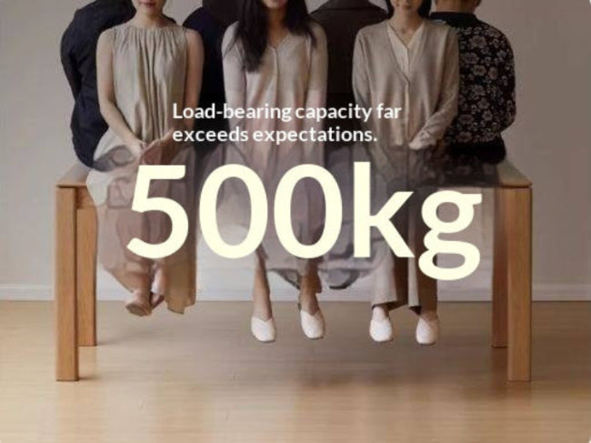 Oak Solid Wood Modern Minimalist Long Dining Table