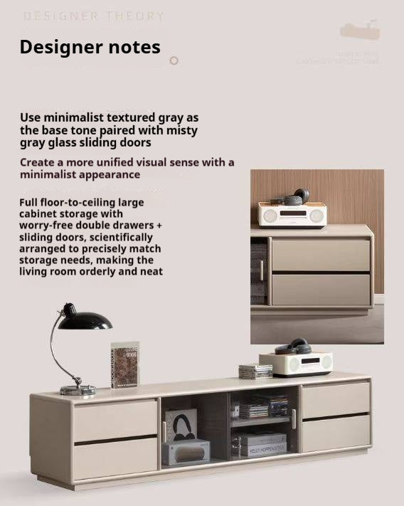 Tulipwood Solid Wood Modern Minimalist Floor Standing TV Stand