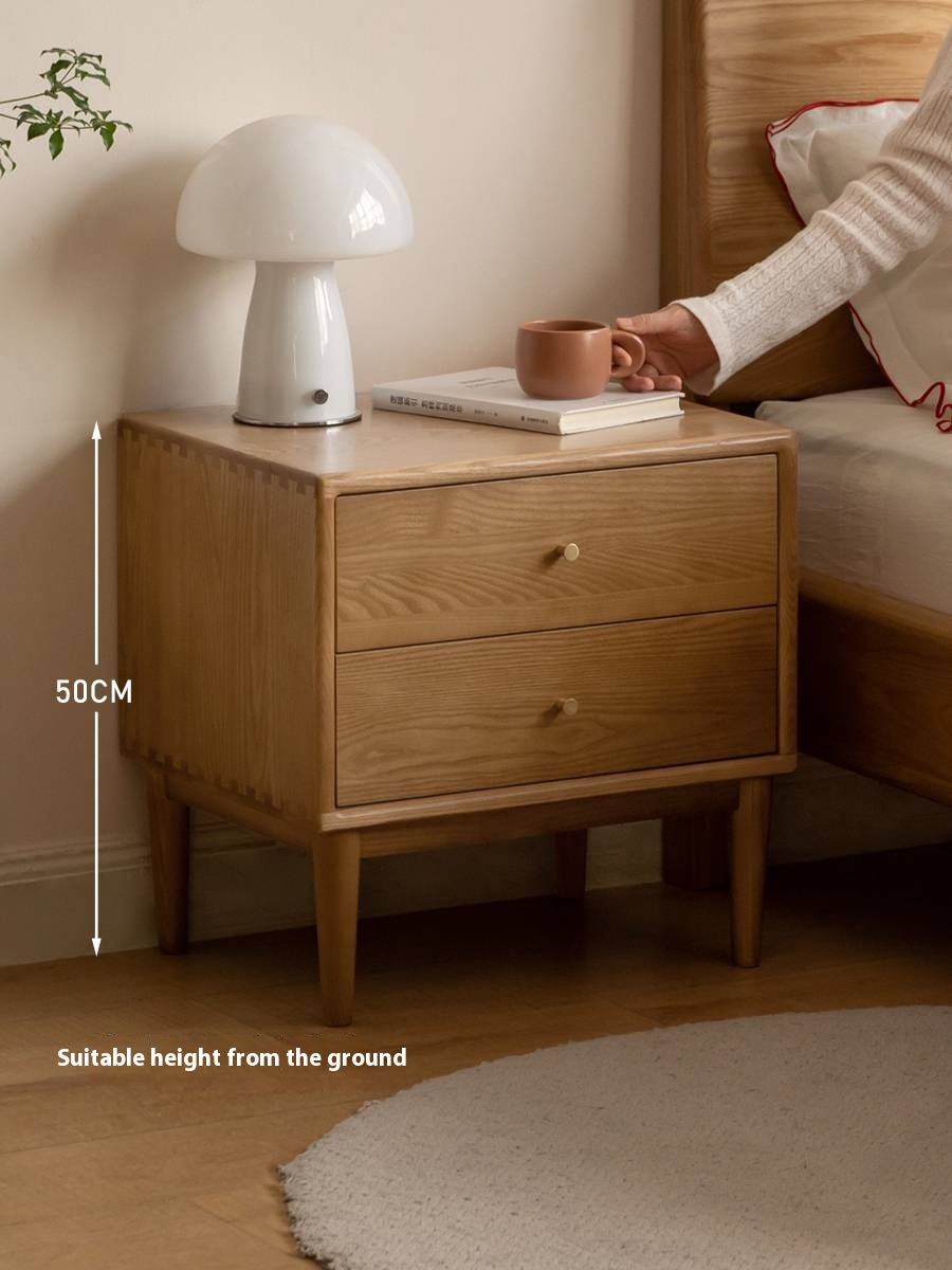 Ash, White Ash, Cherry Solid Wood Modern Style Nightstand