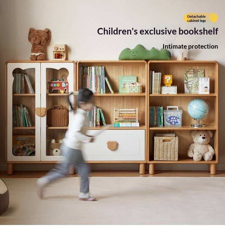Beech Solid Wood Children's Bookshelf
