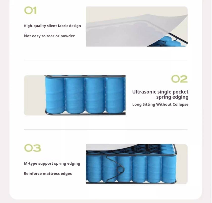 Eco-Friendly Zero Glue Certified Mattress with Jute and Latex — Natural Design