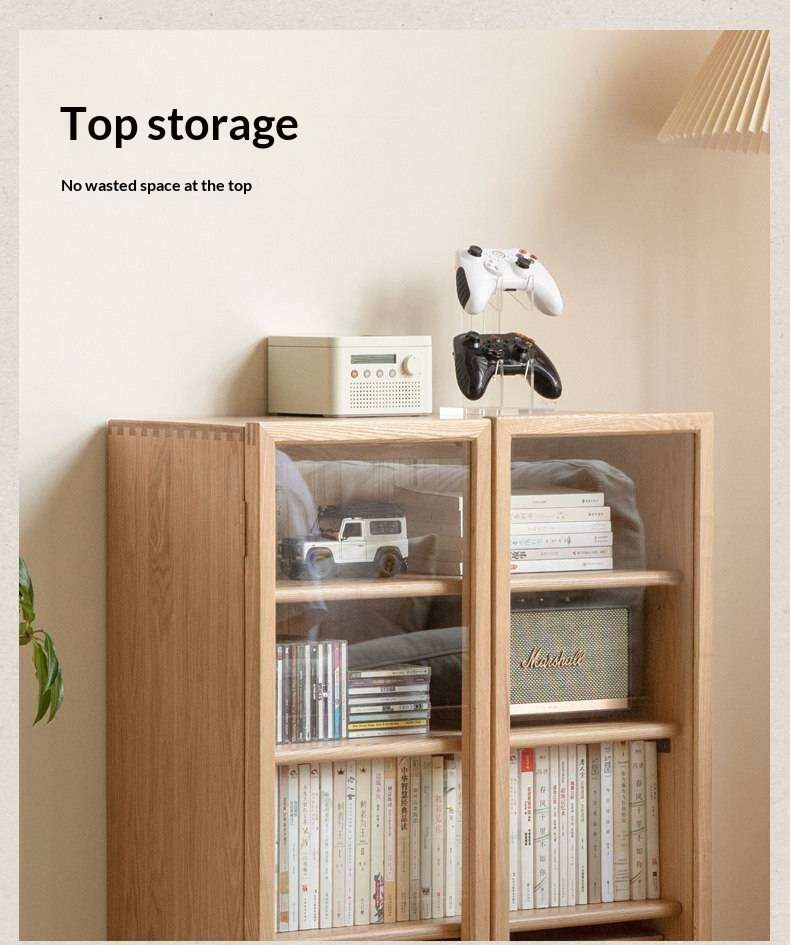 Ash Solid Wood Storage Sideboard