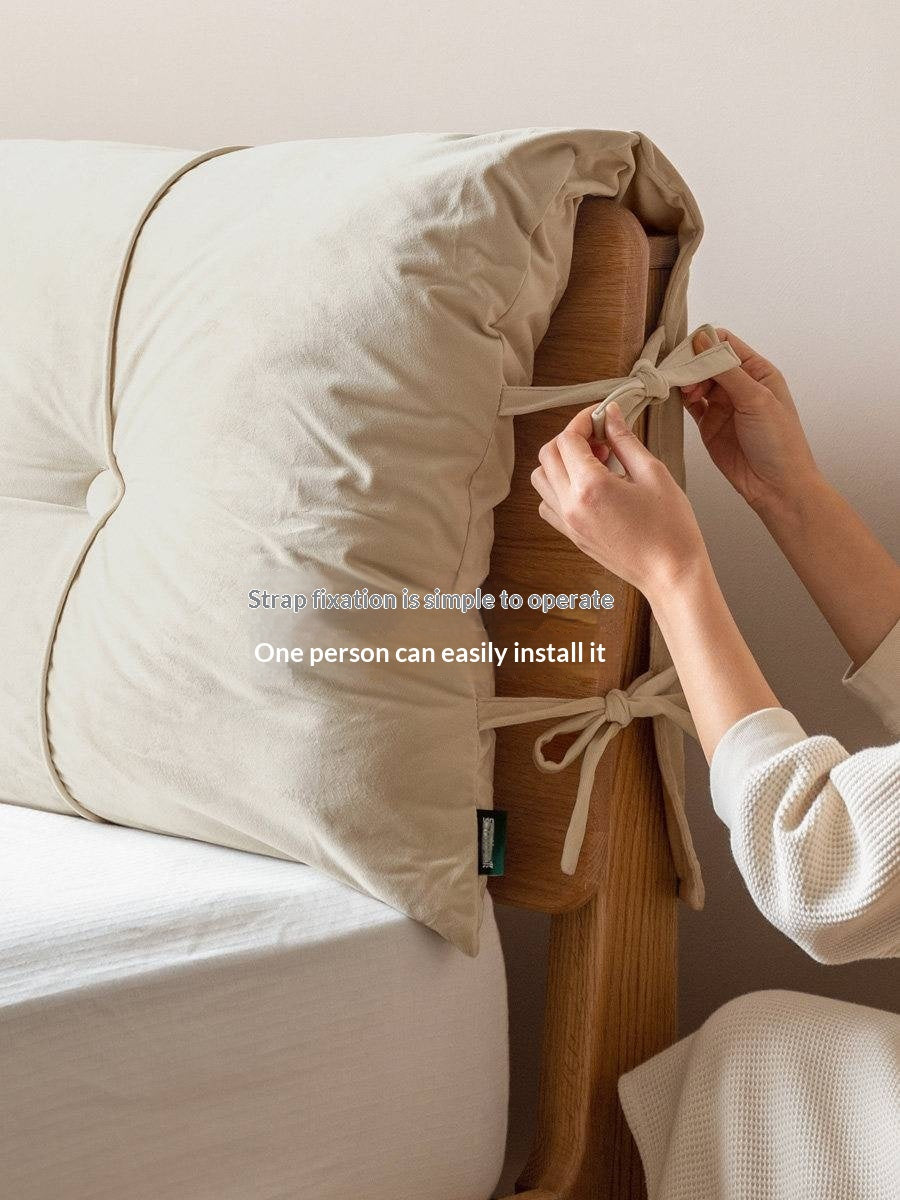 Modern Minimalist Headboard Pillow with Large Backrest