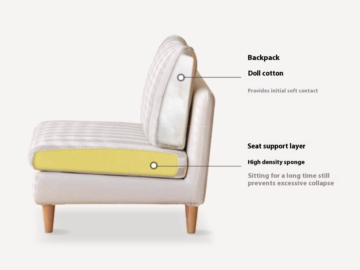 Natural, healthy Cotton Linen Fabric Sofa