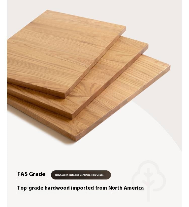 Oak Solid Wood Mobile Coffee Table